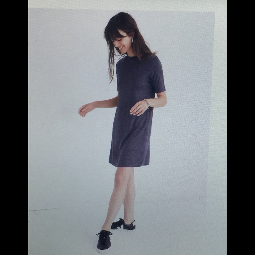 NWT Madewell Mockneck Boxy Tee Dress